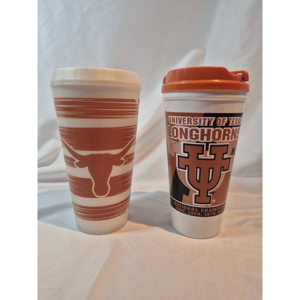 University of Texas Longhorns Travel Mug Set Whirley Thermo-Serv National Champs